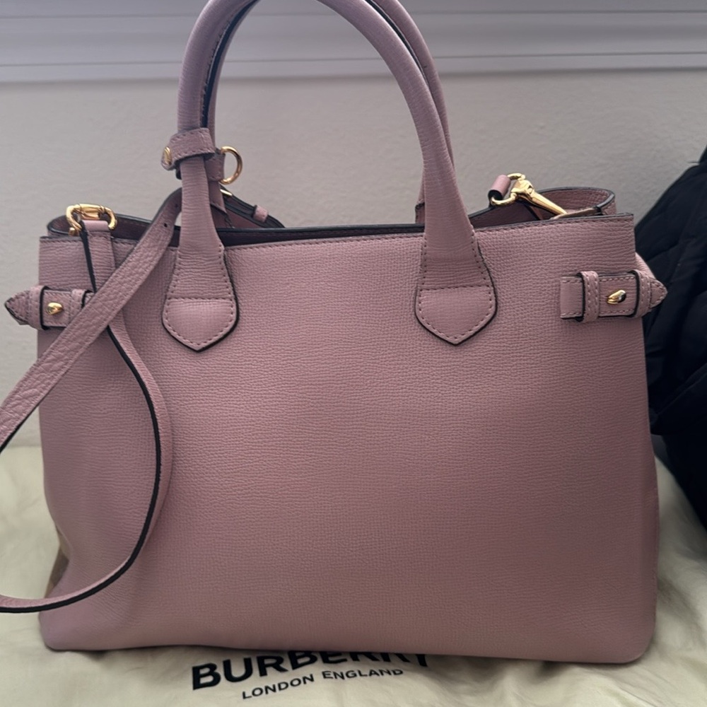 Burberry Banner Pink Leather Women's Bag
